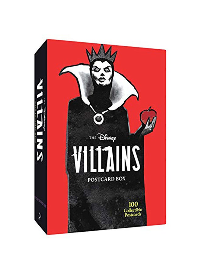 صندوق بطاقات بريدية من أشرار ديزني: 100 بطاقة بريدية قابلة للجمع