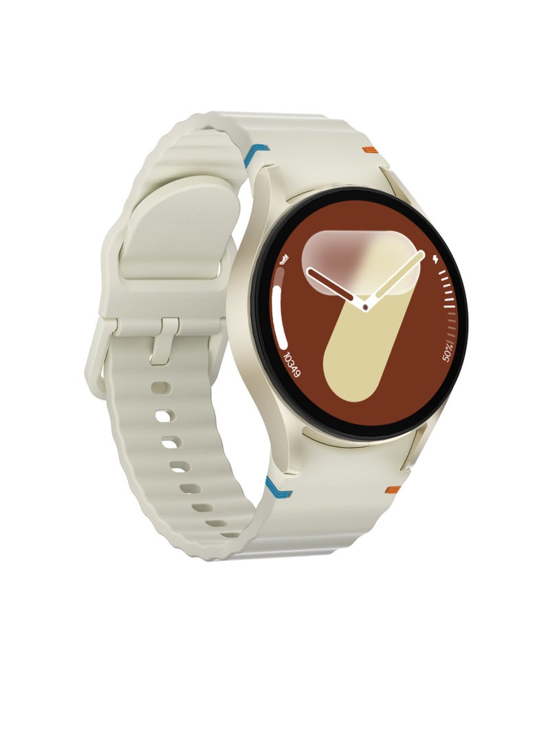 Fitness Tracking Smart Watch, Comfortable Mini Bluetooth Watch With Amoled Round Screen, Sturdy And Durable HD Smart Health Monitoring Watch For Casual Wear Outdoor Sports, (1pc, Beige) - Image 1