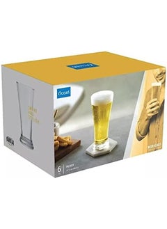 Ocean Pilsner Beer Glasses Set Of 6 Clear 300 Ml B0091006  - Image 4
