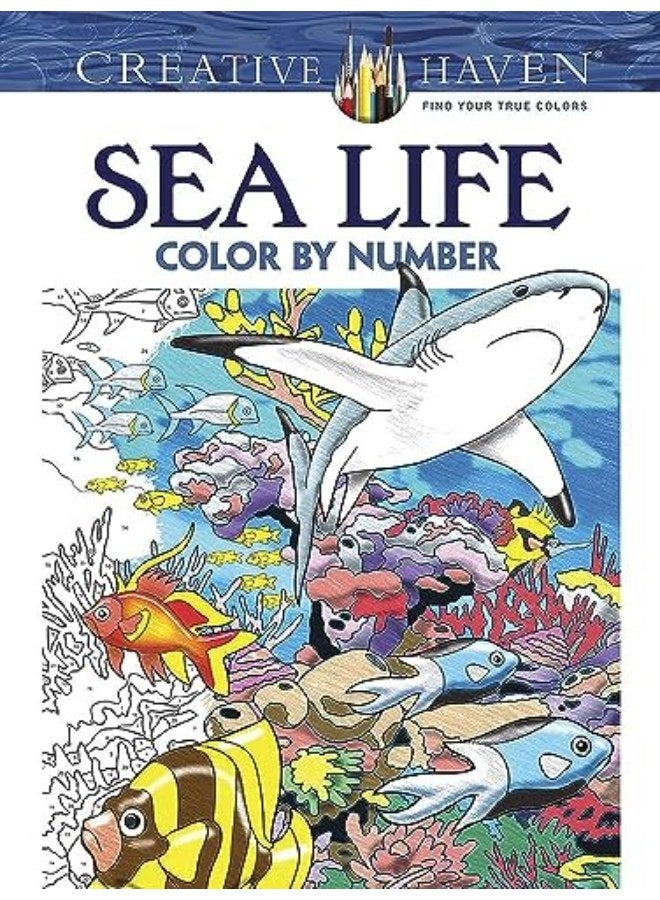 Creative Haven Sea Life Color by Number Coloring Book