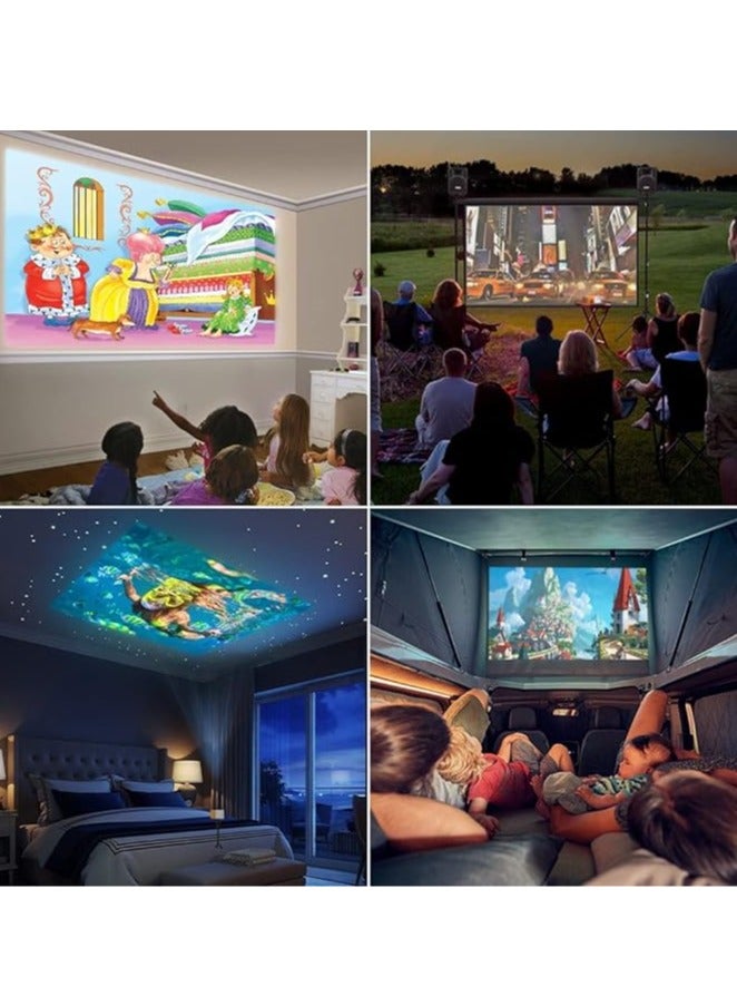 Mini Projector, Cartoon Portable Projector, Kids Gifts, Outdoor Movie Projector, LED Micro Video Projector for Home Theater Movie Projector - Image 4