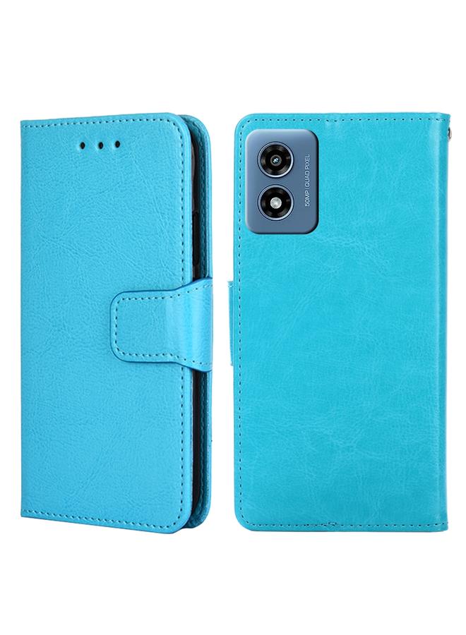 اس-توب جراب لهاتف Motorola Moto G 5G 2024 جراب هاتف جلدي بملمس كريستالي - Image 1