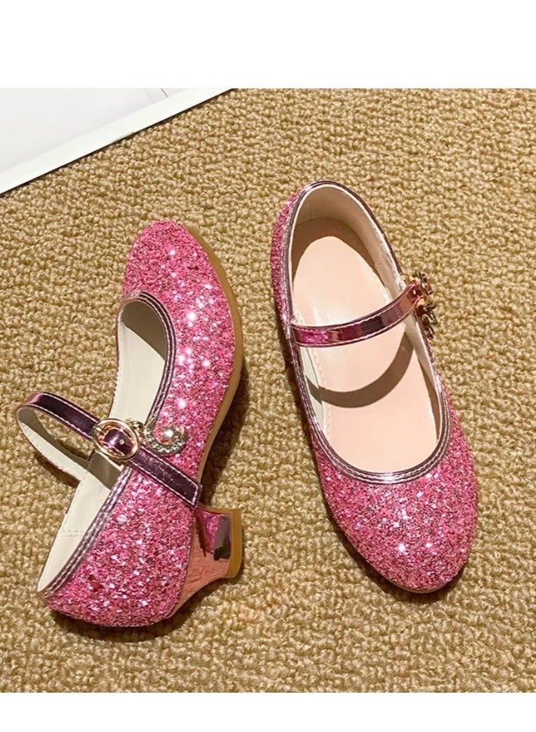 Girl Crystal Princess With Heel Shoes And Dress Performance - Image 3