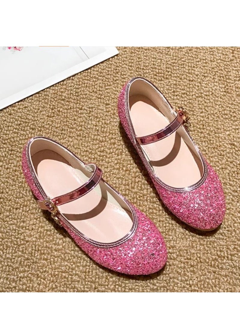 Girl Crystal Princess With Heel Shoes And Dress Performance - Image 2