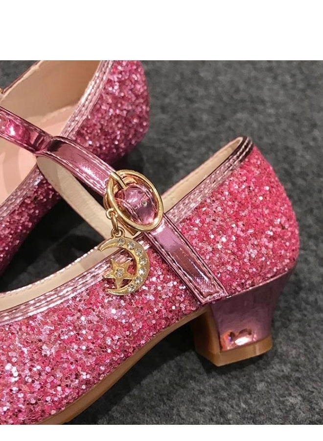 Girl Crystal Princess With Heel Shoes And Dress Performance - Image 4
