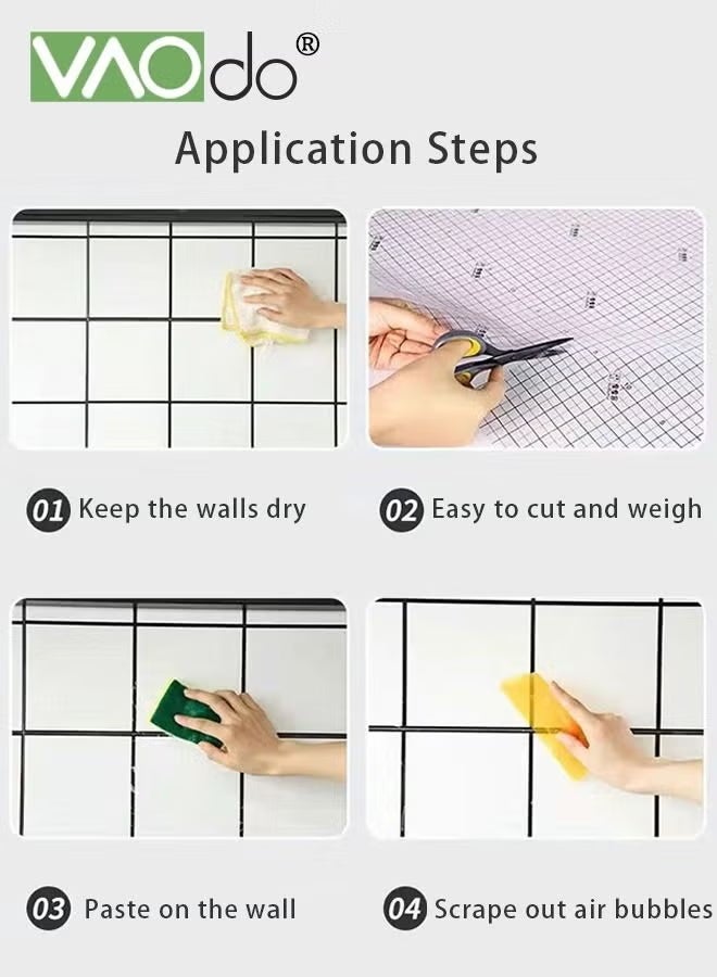 فاو دو ملصق حائط مقاوم للزيت، ملصق حائط ذاتي اللصق، ورق حائط قابل للإزالة، ديكور مطبخ مقاوم للحرارة 60*100 سم - Image 5