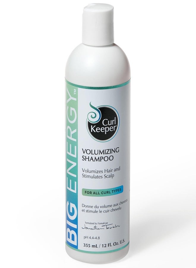 Curl Keeper Big Energy Volumizing Shampoo - Volumizes Hair & Stimulates Scalp for All Curl Types - Packed with Rich Minerals to Strengthen, Restore, & Invigorate - Sulfate Free, Water-Based Formula - Image 1