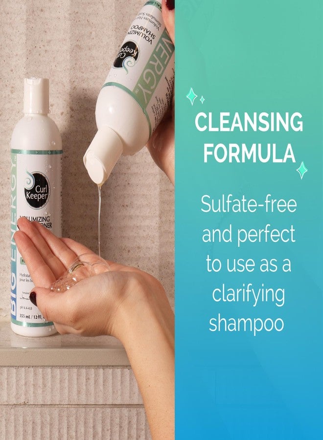 Curl Keeper Big Energy Volumizing Shampoo - Volumizes Hair & Stimulates Scalp for All Curl Types - Packed with Rich Minerals to Strengthen, Restore, & Invigorate - Sulfate Free, Water-Based Formula - Image 3