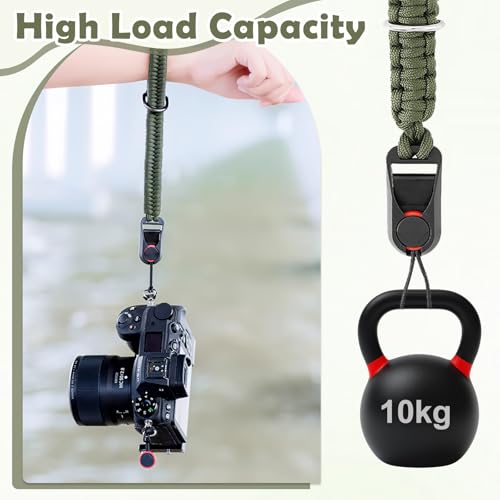 TecoKart® Camera Strap Wrist Strap for Mirrorless Camera Non-slip Paracord Camera Hand Strap Rope for All DSLR Instant Cameras Binoculars - Image 4