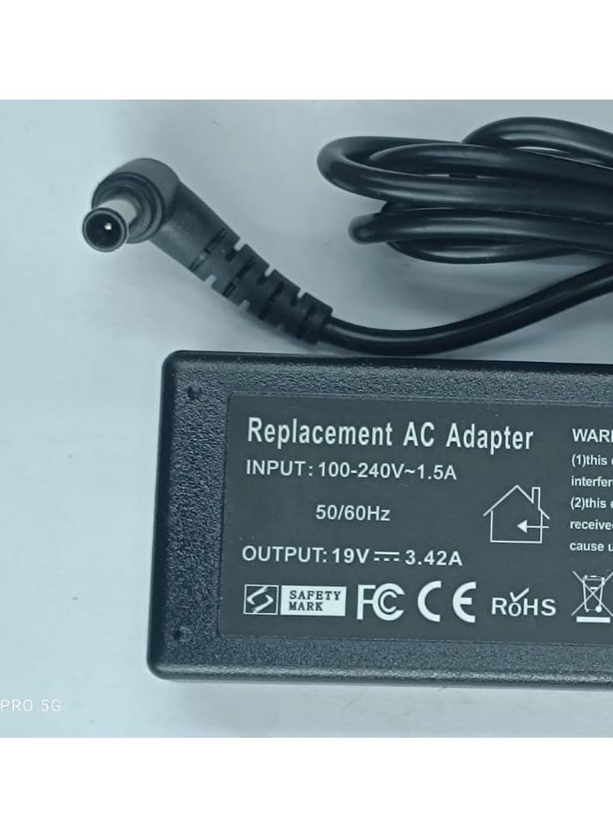 CS LAPTOP AC ADAPTER FOR LG 19V 3.42A  - Image 2