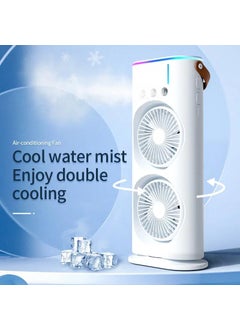 DMAYA Double Ended Spray Fan Desk Fan with Mist SprayTravel Cooler Fan Water Misting Fan USB Rechargeable Mini Desktop Table Cooling Fan for Office homeBest for summer gifts  - Image 4