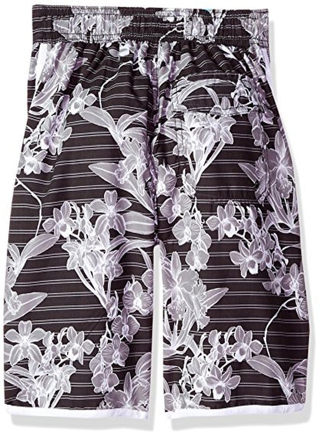 Tommy Bahama Big Boy's Microsatin Swim Trunks Swimwear, Grey Sea Things, M - Image 2