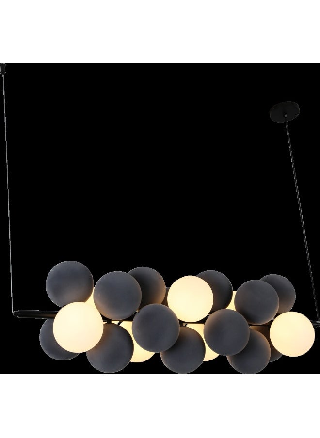Hummer Modern gray chandelier with white E14*7L  - Image 1
