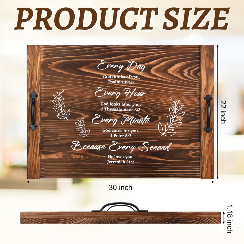 Booson Noodle Board Stove Cover Wooden Stove Top Covers Cutting Board with Handles Kitchen Sink Cover 30 X 22 Inches Farmhouse Rustic Decorative for Electric Kitchen Gas Burners Counter Space - Image 2