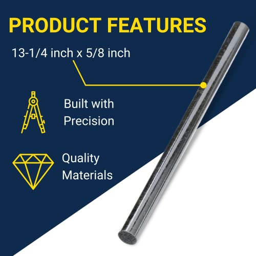 Tie Down Engineering 86031 Roller Shaft - 13-1/4 inch x 5/8 inch, Silver - Image 2