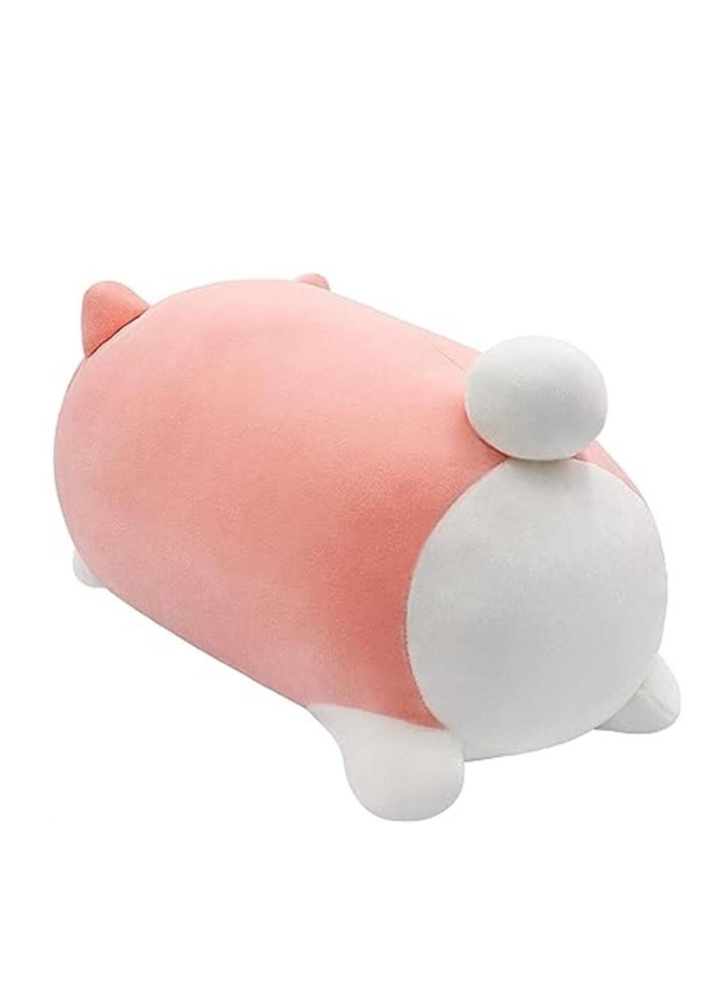 Stuffed Animal Shiba Inu Plush Toy Anime Corgi Kawaii Plush Dog Soft Pillow, Plush Toy Gifts for Boys Girls (Pink Cat, 15.7" / 19.6")  - Image 4