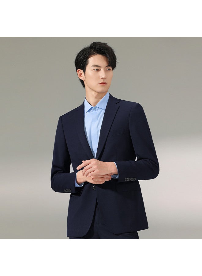 ROMON 【jacquard Lining】بدلة رجالية casual، سترة رجالية مريحة، ملابس خارجية رجالية minimalist، بدلة ذات صدر واحد للتنقل - Image 3