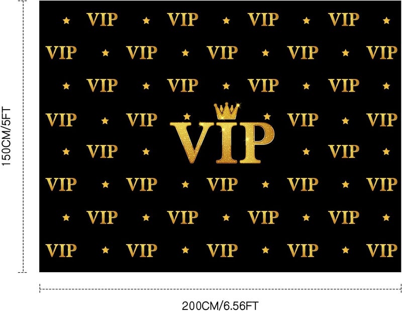 Timtin تيمتن 6.5 × 5 قدم خلفية تصوير VIP خلفية السجادة الحمراء لافتة فيلم سينمائي دعائم المصورين ملحقات حفلات وممر السجادة الحمراء 2.6 × 15 قدم مع شريط لاصق للسجادة لتزيين الحفلات ذات الطابع الخاص - Image 2