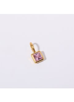 Colorful Birthstone Pendant Necklace Charms October pendant-gold