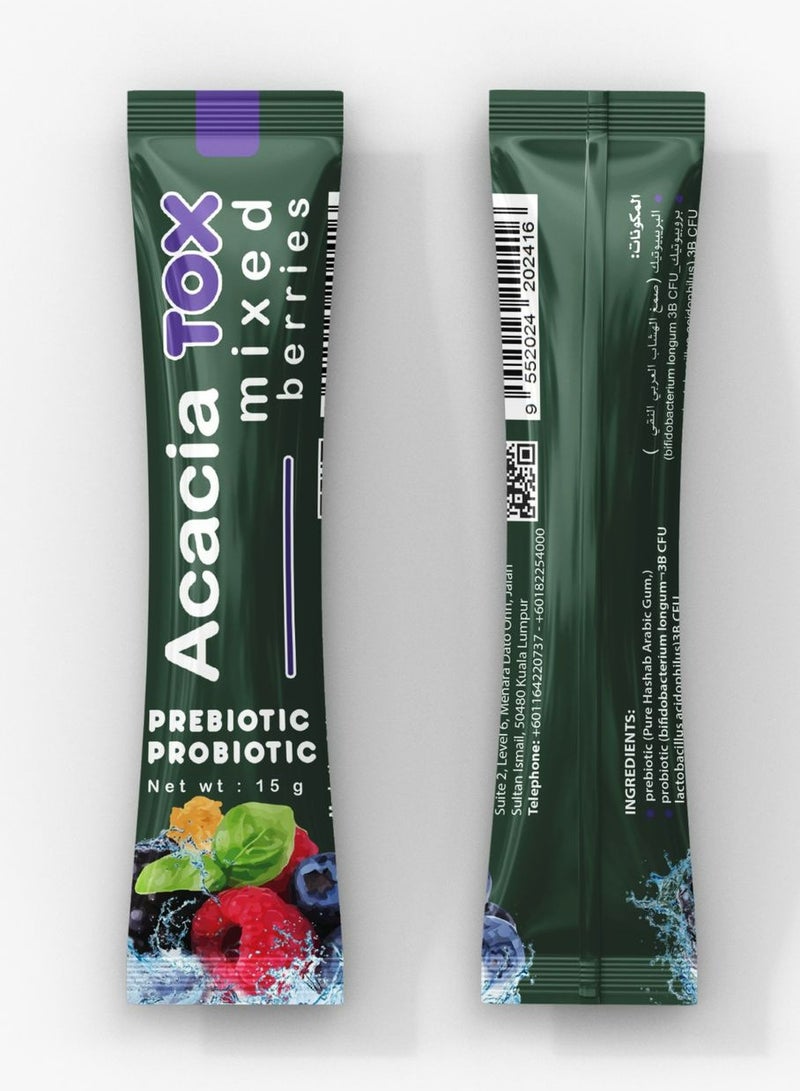 Biovida Biovida Acacia TOX - Prebiotics & Probiotics - 20 Sachets Mixed Berries  - Image 2