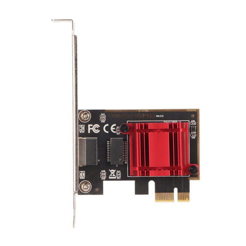بطاقة شبكة PCIe بسرعة 2.5 جيجابت، شريحة RTL8125B، سرعة عالية 2.5 جيجابت في الثانية - بطاقة شبكة لسطح المكتب للألعاب والمكتب والمنزل - Image 3