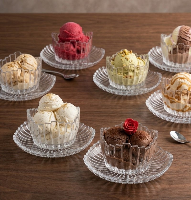 Glass Bowls and Plates set of 12 - Image 1