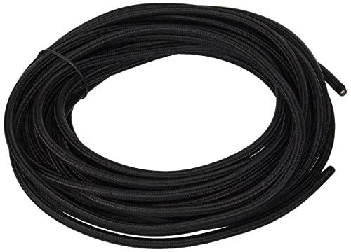 HESSION 32.8ft Round 18/2 Rayon Covered Wire,HESSION 18 AWG Antique Industrial Electrical Cloth Cord,Vintage Style Lamp Cord Strands(Black) - Image 2