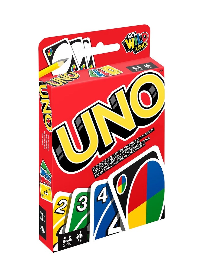 Mattel Games UNO WILD! Family Playing Classic Card for Adults Kids & Family Night For Party and Traveling for Kids - Image 1