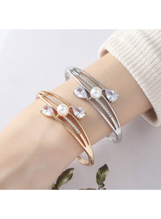 KUYING New Fashion Diamond Bead Charm Versatile Love Bracelet - Image 2
