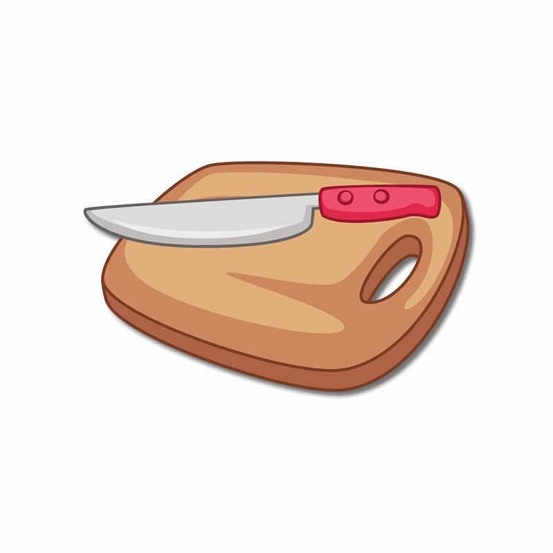 Click n ship Cutting Board Magnet with Knife Design - Image 1