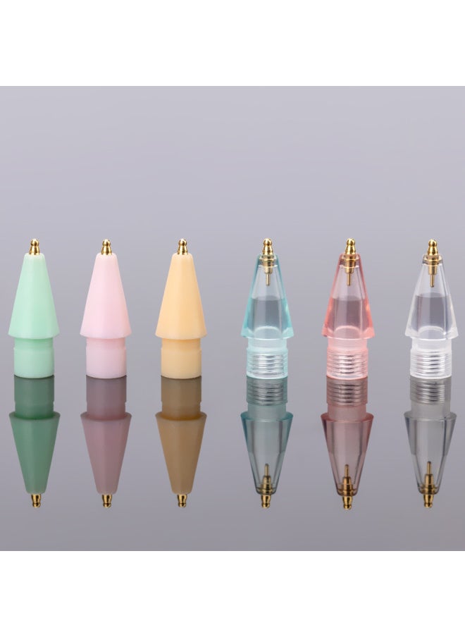 Generic - Thin Gourd Head Wear-resistant Modified Metal Nib For ApplePencil Stylus Paper Film Pen Head-Color:[Glacier Blue-Fine Courd Tip] For Apple[with Storage Box]] - Image 1