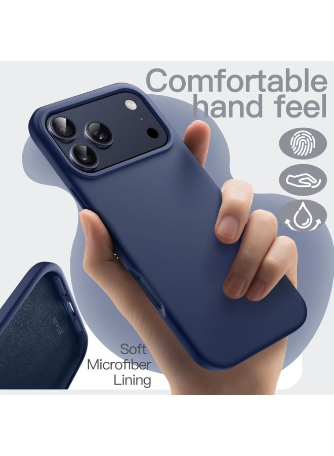 DUSALA iPhone 17 Pro Max Case Liquid Silicone Shockproof Anti-Scratch Cover For iPhone 17 Pro Max with Microfiber Lining Protective Phone For iPhone 17 Pro Max - Image 4