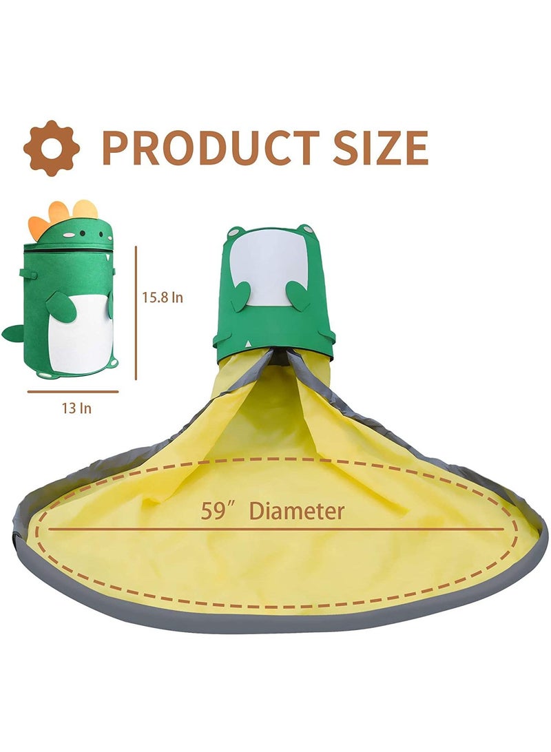Y&D Felt Storage Bag Toy Game Mat 2-In-1 Drawstring Toy Storage Bag  - Image 2