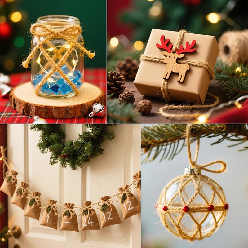 Tenn Well Natural Jute Twine, 984 Feet 2mm Garden Twine, Brown Jute String for Arts and Crafts, Gardening, Gift Wrapping, Bundling, Recycling - Image 5