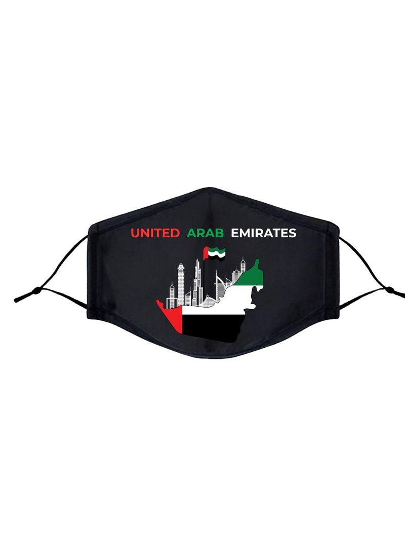 PRINTSHOP4ME Handmade UAE National Day Face Mask Covers For Adults Protection Made In Dubai -UAE - Image 1