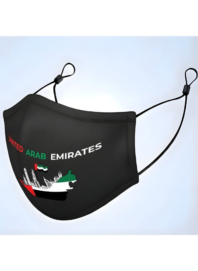 PRINTSHOP4ME Handmade UAE National Day Face Mask Covers For Adults Protection Made In Dubai -UAE - Image 4