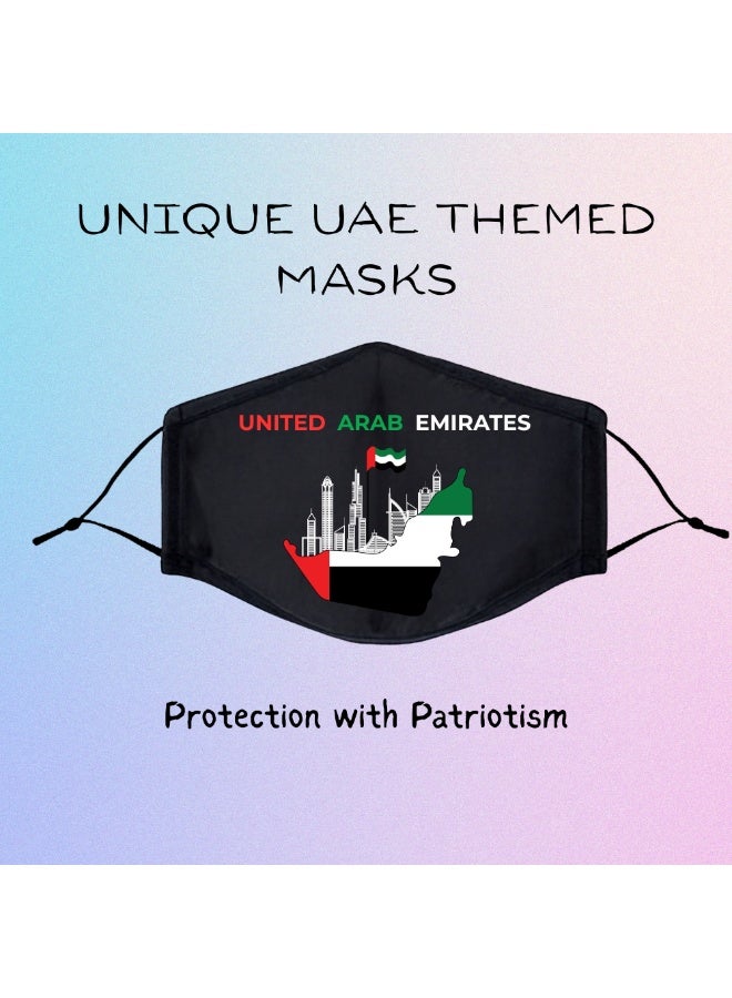 PRINTSHOP4ME Handmade UAE National Day Face Mask Covers For Adults Protection Made In Dubai -UAE - Image 5