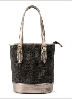 Burlap Bucket Bag