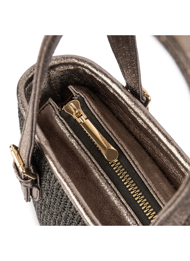 BOU - Burlap Bucket Bag - Image 1
