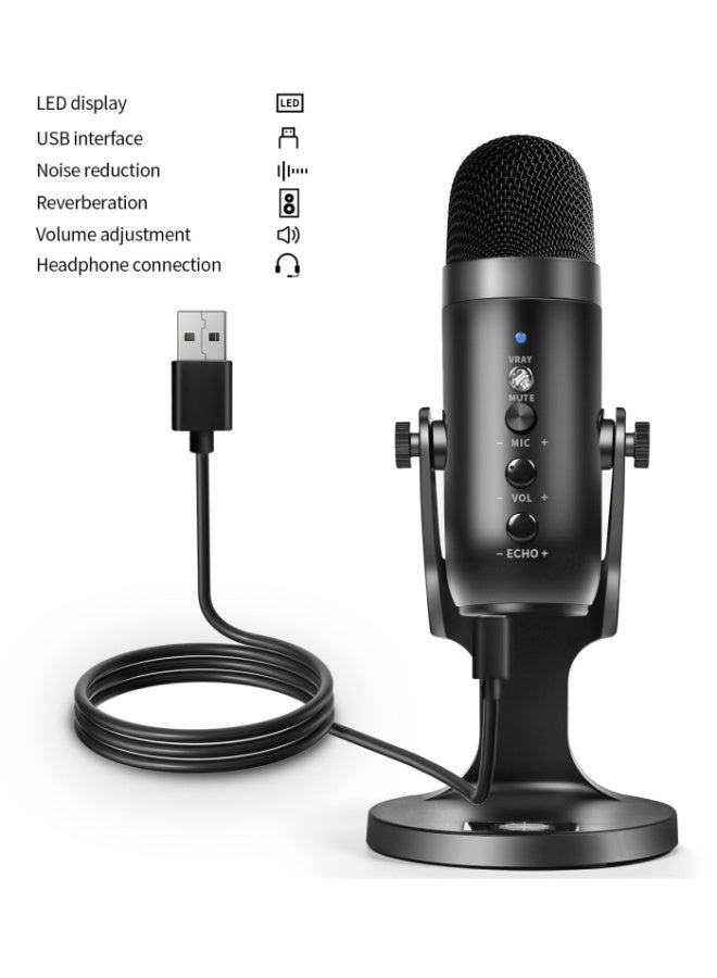 Jmary Multifunctional USB Recording Microphone (MC-PW8) - Image 2