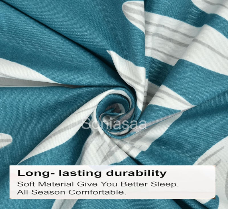 Soniasaa 308 TC Cotton Feel All Around Elastic Fitted Bedsheet, Elastic Fitted Bedsheet Single Size Bedsheet for Single Bed with 1 Pillow Cover, Size - 72 x 36 x 8 Inche Color - Image 3