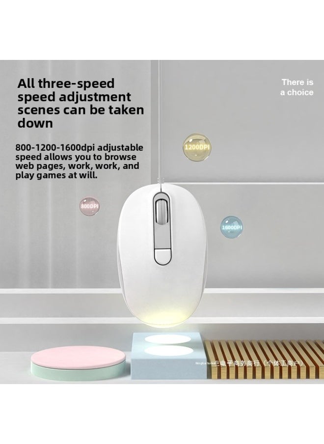 Wireless Mouse Silent Girl Cute Bluetooth Rechargeable Tablet Laptop Desktop Computer General Office-Specifications:[Direct Sales/high-end Chips/two-year Warranty]].