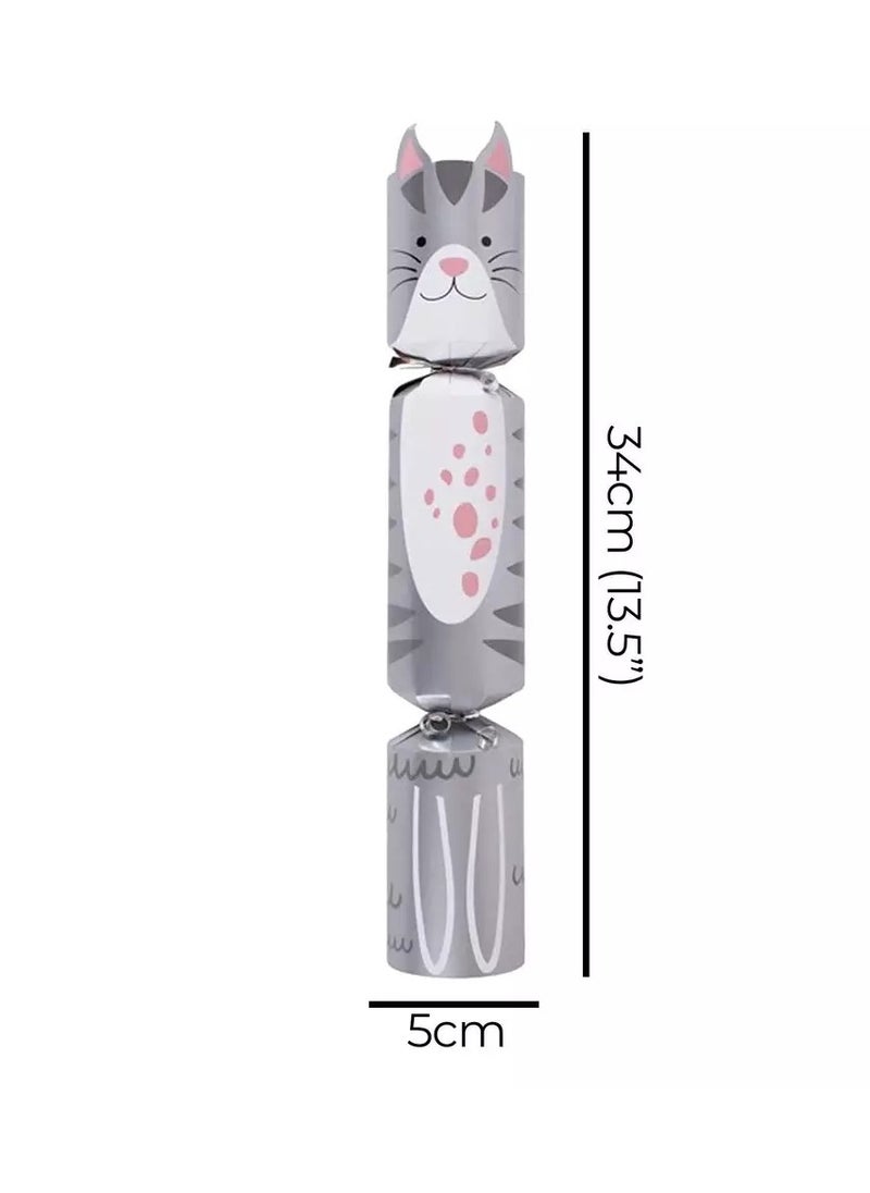 RSW - Rsw Christmas   Pet Cat Silver 14Inches Cracker - Image 1