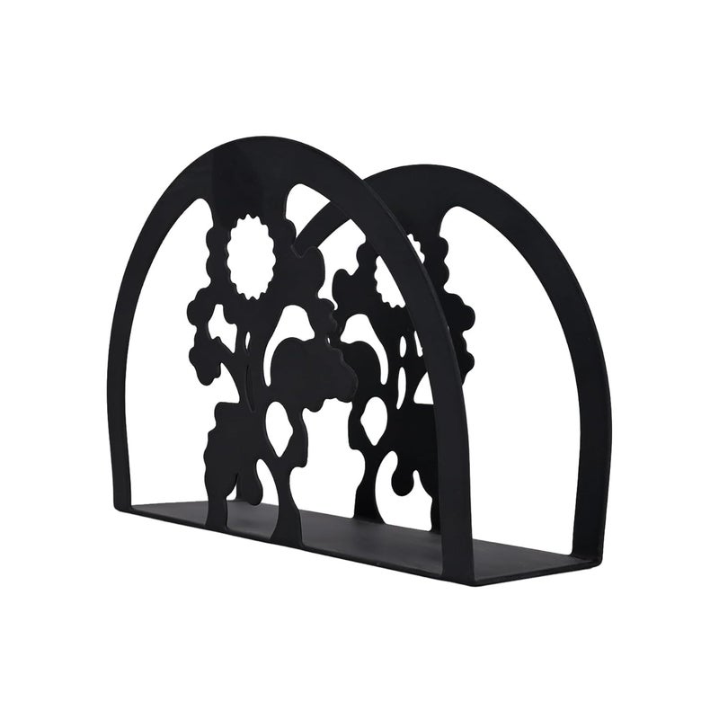 RIVIOX Metal Tissue Paper Stand Modern Metal Tissue Holder Decorative Tissue Paper Stand Tabletop Paper Napkin Holder fo Kitchen Restaurants Cocktail Bars Picnic Party 1Pcs Single Flower - Image 4