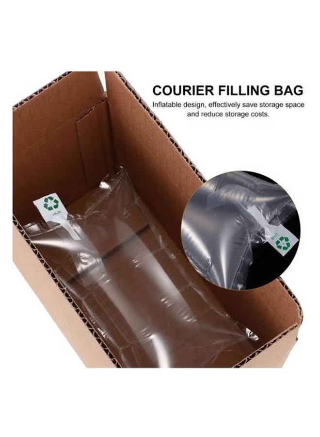 واي جيه أكياس وسادة هوائية ، 100 قطعة وسائد هوائية قابلة للنفخ أكياس فقاعة هوائية مقاومة للصدمات فيلم وسادة هوائية حجب حقيبة التفاف للتغليف بالبريد 10x20 سم - Image 3