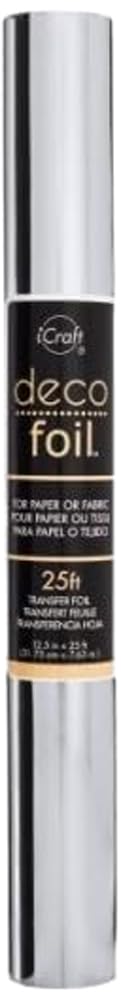 iCraft Deco Foil Value Roll 125 inches x 25 feet Silver