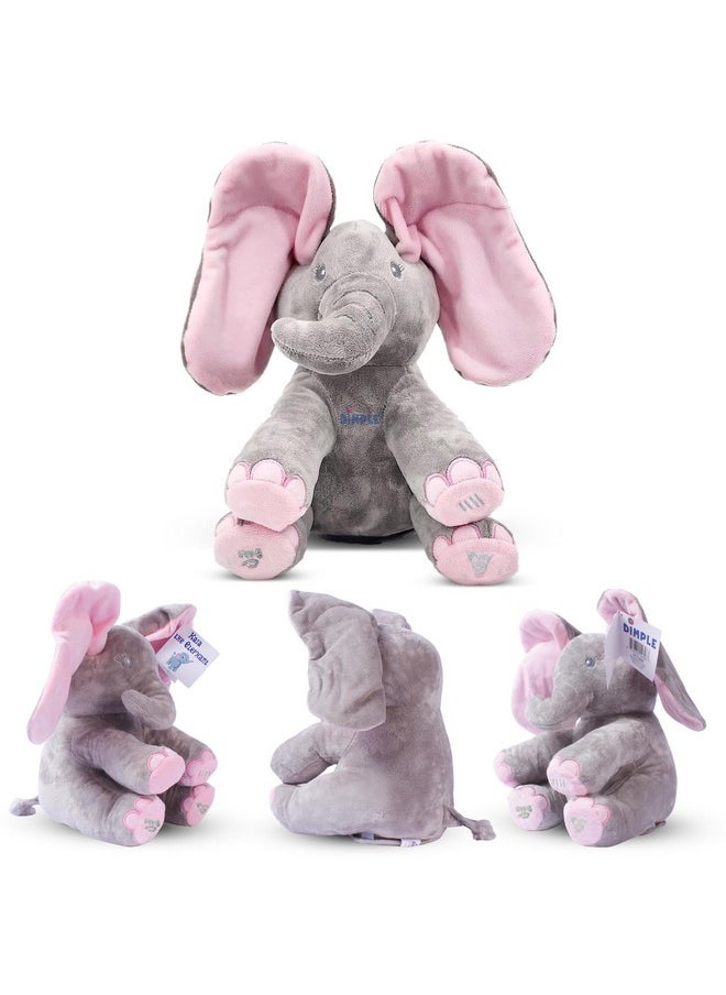 Dimple - Peek A Boo Elephant Toy, Interactive Singing Stuffed Elephant Plush With Moving Ears, Musical Stuffed Animal For Babies And Toddlers, Adorable Elephant Baby Toy - Image 1
