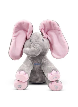 Peek A Boo Elephant Toy, Interactive Singing Stuffed Elephant Plush With Moving Ears, Musical Stuffed Animal For Babies And Toddlers, Adorable Elephant Baby Toy - pzsku/Z4F43F12FEDB5A8F3AF8DZ/45/_/1734347195/715a9333-ca74-4874-99ae-6b3e96aa858d