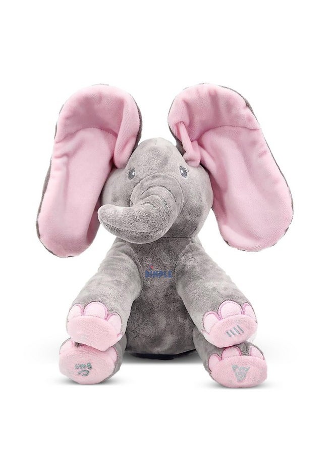 Dimple - Peek A Boo Elephant Toy, Interactive Singing Stuffed Elephant Plush With Moving Ears, Musical Stuffed Animal For Babies And Toddlers, Adorable Elephant Baby Toy - Image 1