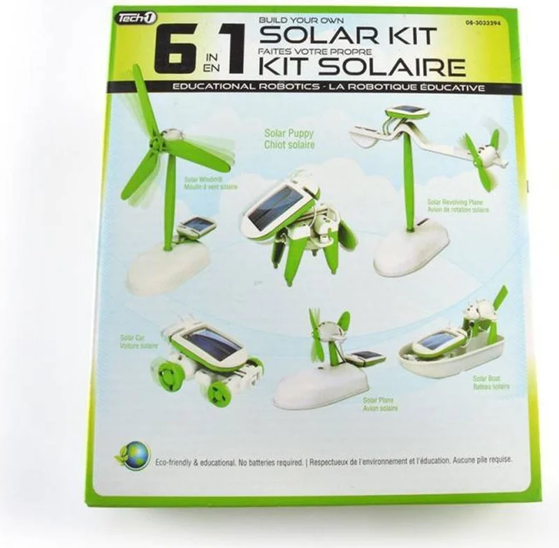 Mobee Solar Powered Robot Building Kit Solar Kit (6 In 1)